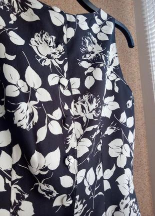 Платье миди в цветочный принт4 фото