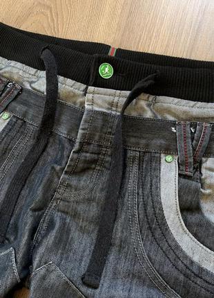 Мужские хип хоп реперские джинсы на манжетах kangol3 фото