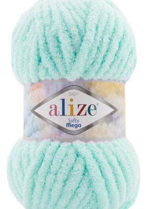 Пряжа alize softy mega 669