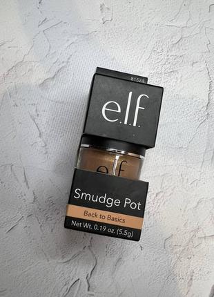 Кремові тіні для повік e.l.f. essential smudge pot cream eyeshadow у віттінці back to basics