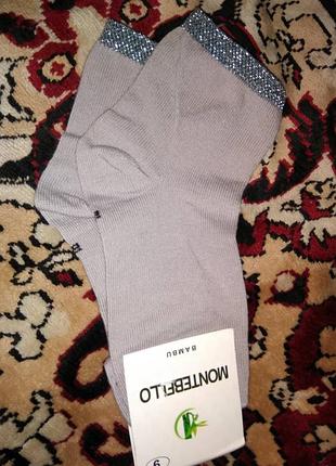 Носочки с окантовкой серебро...очень стильные!