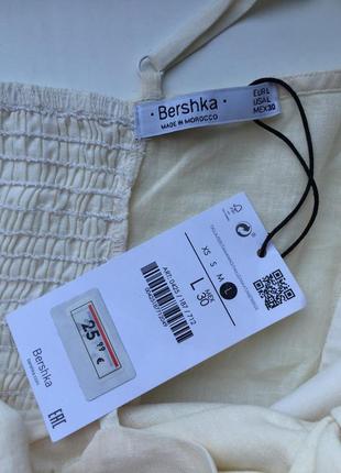 Стильне нове плаття bershka р. m/ l льон, лляне  платье льняное6 фото