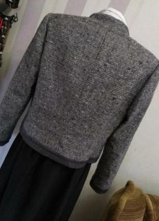 Вінтажний піджак жакет пальто блейзер сірий винтпжный жакет пиджак  л хл3 фото