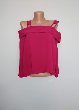 Оригінальна блуза-топ на плечі, ззаді на зав'язку.2 фото