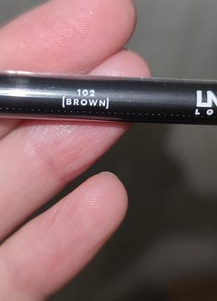 Контурный карандаш для глаз коричневый ln pro contour eye liner № 102 brown