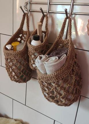 Органайзер для ванної. підвісна корзина. мішок для зберігання.4 фото