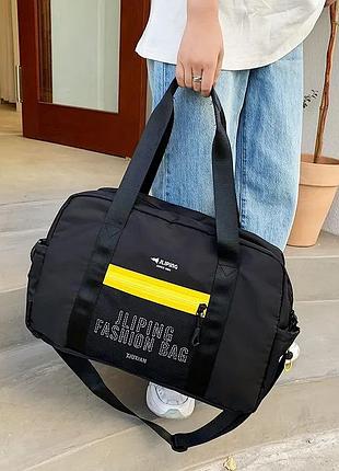 Спортивна сумка для фітнесу, тренувань, чорний 4090