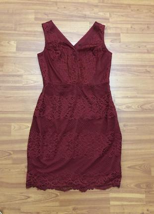 Бордове платтячко в розмірі m