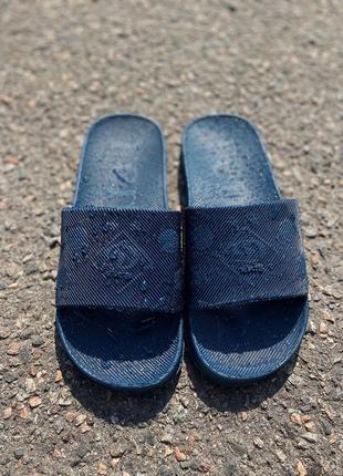 Шлепки динамо синие