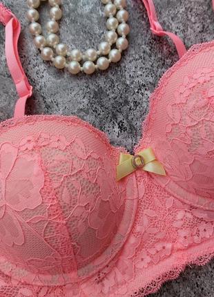 70b очаровательный кружевной удлиненный бюстгальтер балконет hunkemoller theresa8 фото