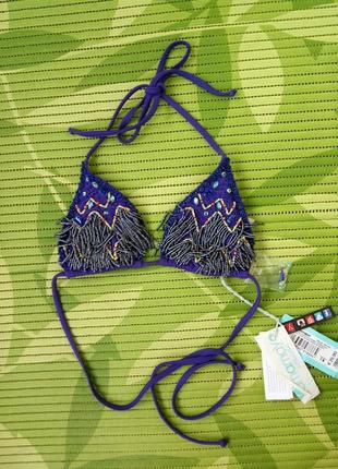 Бюстгальтер розшитий бісером чашка b