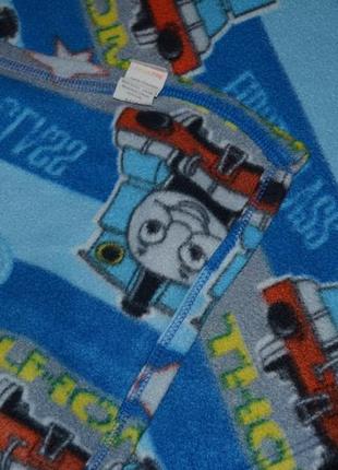 Фирменный мягкий флисовый плед покрывало на кровать паровозик томас thomas & friends4 фото