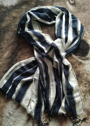 Hobbs шикарный большой шарф палантин шелк вискоза.7 фото