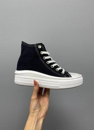 Кеди жіночі converse ctas move hi black/кеды женские конверс