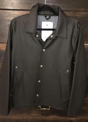 Новый мужской прорезиненный чёрный пиджак / куртка/ ветровка 42-46 р