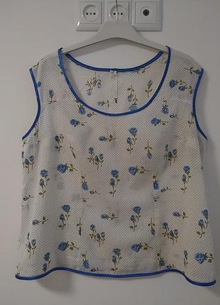 Блузка батистовая в квіточку