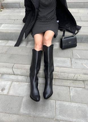 Жіночі чоботи козаки натуральна шкіра