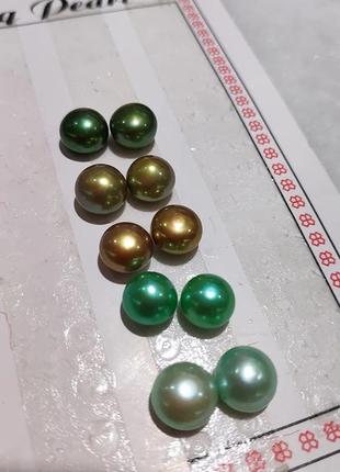 Градієнтний набір натурального культивованих перлів4 фото