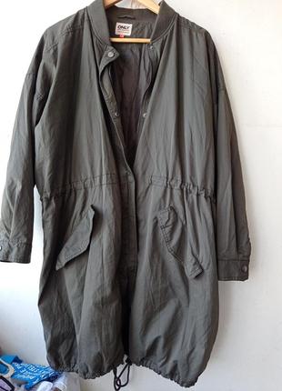 Стильная длинная куртка бомбер, парка