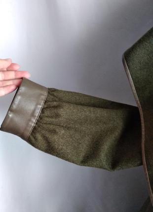 Шерстяное австрийское пальто-кейп оверсайз admont с пелериной2 фото