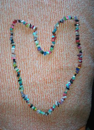 Намисто з натуральних різних каменів