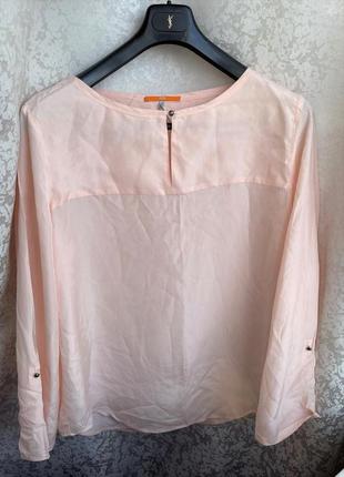 Шовкова блузка hugo boss шелковая блуза 100% шовк оригинал3 фото