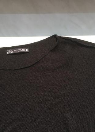 Zara, базовий чорний светр, р.s6 фото