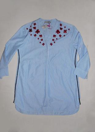 Удлиненный блузон блузка рубашка туника7 фото