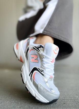 Кросівки жіночі new balance 530 silver orange/кроссовки женские нью беленс 5301 фото