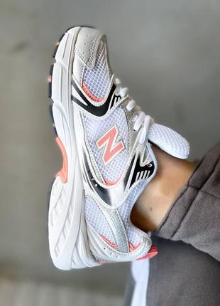 Кросівки жіночі new balance 530 silver orange/кроссовки женские нью беленс 5304 фото