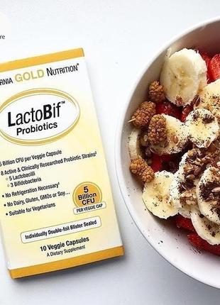 Пробиотики lactobif, 5 млрд кое от california gold nutrition