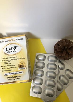 Пробіотики lactobif, 5 млрд дещо від california gold nutrition3 фото