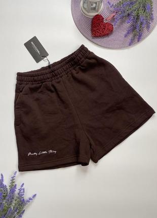 Теплі коричневі шорти на флісі