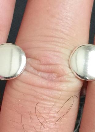 Нові красиві срібні сережки гвоздики срібло 925 проби2 фото