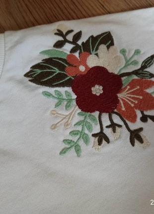 Вишиванка вишивка реглан джемпер кофта біла