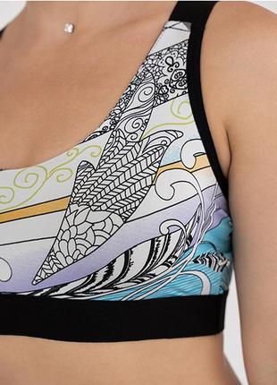 Жіночий топ спортивний малюнок 11326