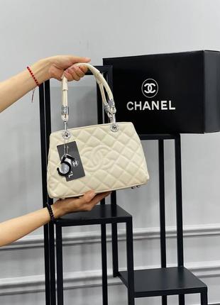 Сумка стеганая бежевая женская в стиле chanel номер 5 клатч сумочка маленькая шанель кросс-боди