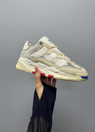 Кросівки чоловічі adidas niteball suede beige red line/кроссовки мужские адидас найтбал