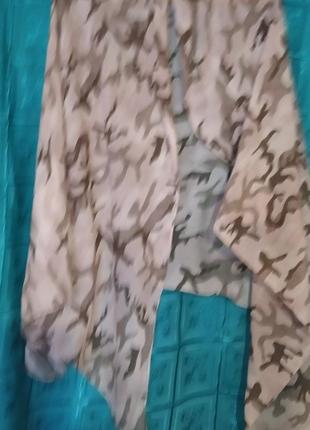 Шарф хлопок и шелкblue motion