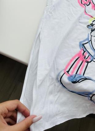 Шикарная неоновая удлинённая футболка с разрезами2 фото