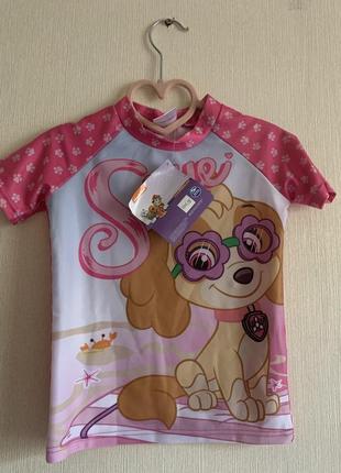 Футболка купальник скай щенячий патруль