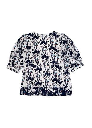 Красивая блузка с птичками oasis, xs/s2 фото