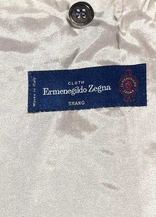 Бежевый, классический пиджак ermenegildo zegna5 фото