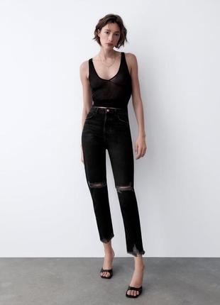 Джинси mom fit мом zara, 34, 38р, оригінал, іспанія