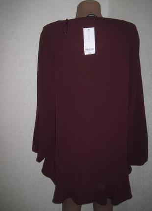 Красива блуза бордо evans р-р186 фото
