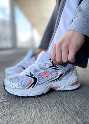 Кросівки чоловічі new balance 530 silver orange/кроссовки мужские нью баланс 5305 фото