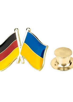 Брошка значок пін національна символіка прапор німеччина україна brgv112800