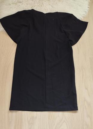 Черное изящное платье миди италия 38 -404 фото