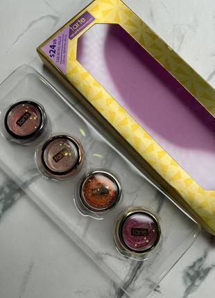 Набор пигментов для век tarte chrome for the holidays set 4 х 1г