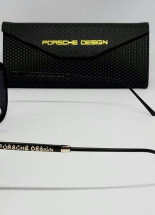 Porsche design очки капли мужские солнцезащитные черные в металле поляризированные3 фото